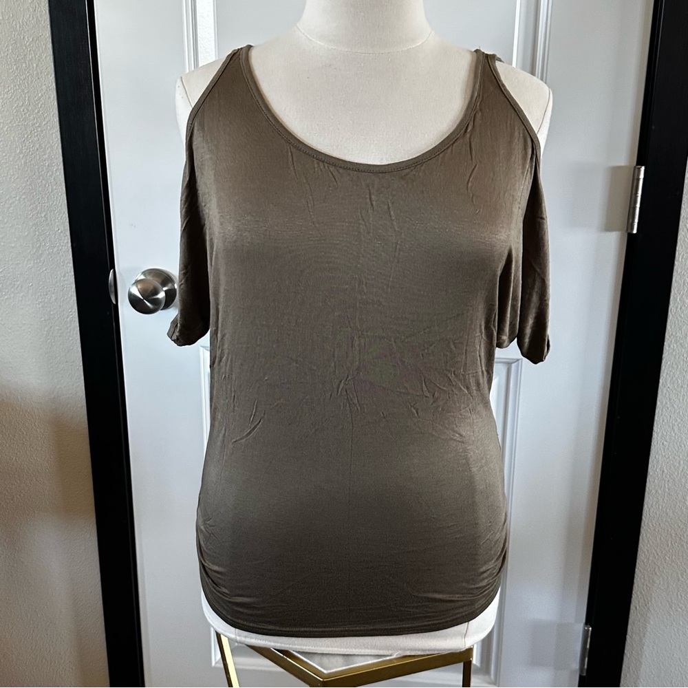 Brush Your Shoulder Off Olive Green Tie-Back Top – Women’s 2XL, NWOT